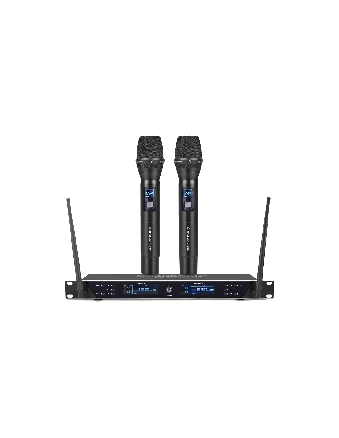 BE-2020/2MIC Rondson - Système sans fil UHF avec 2 micros à main