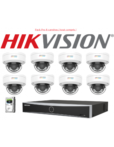 Pack Vidéo Surveillance Hikvision 8 Caméras | Pour une Protection Inégalée