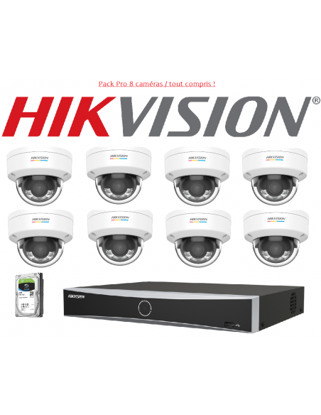 Pack Vidéo Surveillance Hikvision 8 Caméras | Pour une Protection Inégalée