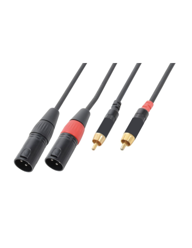 Câble audio professionnel 2× XLR mâle...