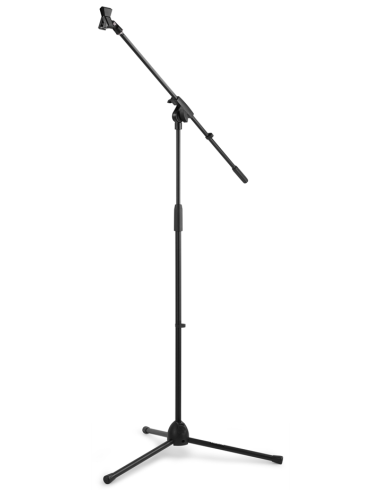 Pied de micro avec perche – Noir...