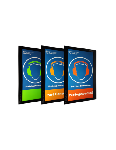 Afficheur LCD de prévention « CASQUE...