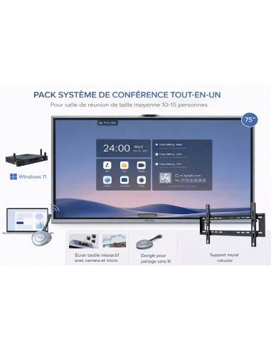 Pack Visioconférence MAXHUB V7550 –...